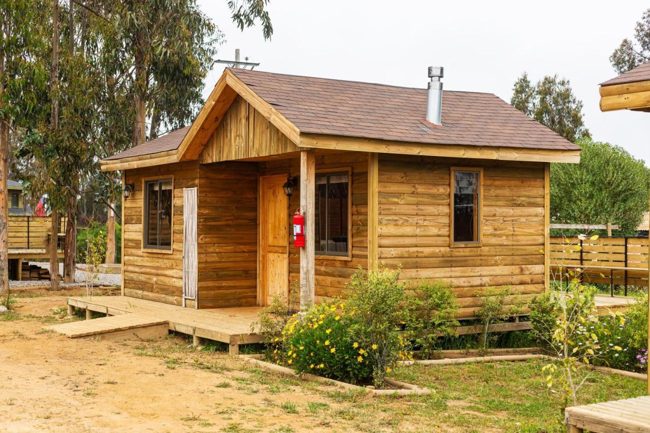 Cabana En Tunquen Con Parrilla, Fogon, Piscina Y Bosque Екстер'єр фото
