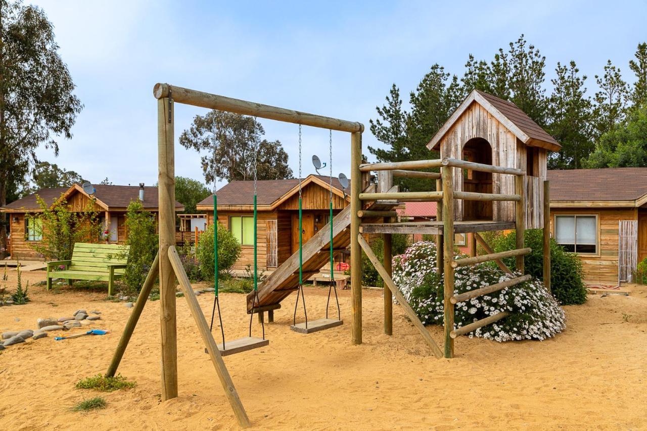 Cabana En Tunquen Con Parrilla, Fogon, Piscina Y Bosque Екстер'єр фото