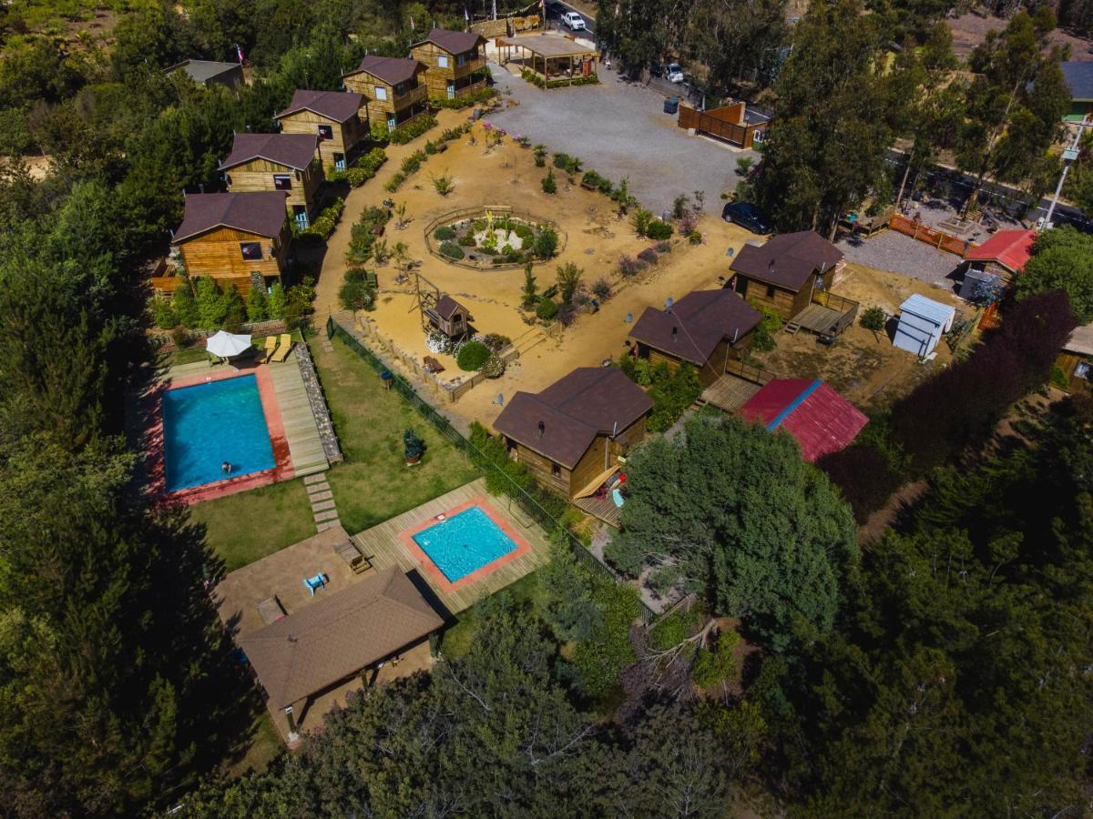 Cabana En Tunquen Con Parrilla, Fogon, Piscina Y Bosque Екстер'єр фото